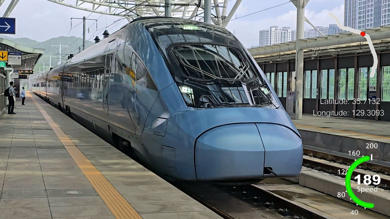 【CC자막】KTX 이음 경주역 - 태화강역 차창 편집 영상 #태화강역