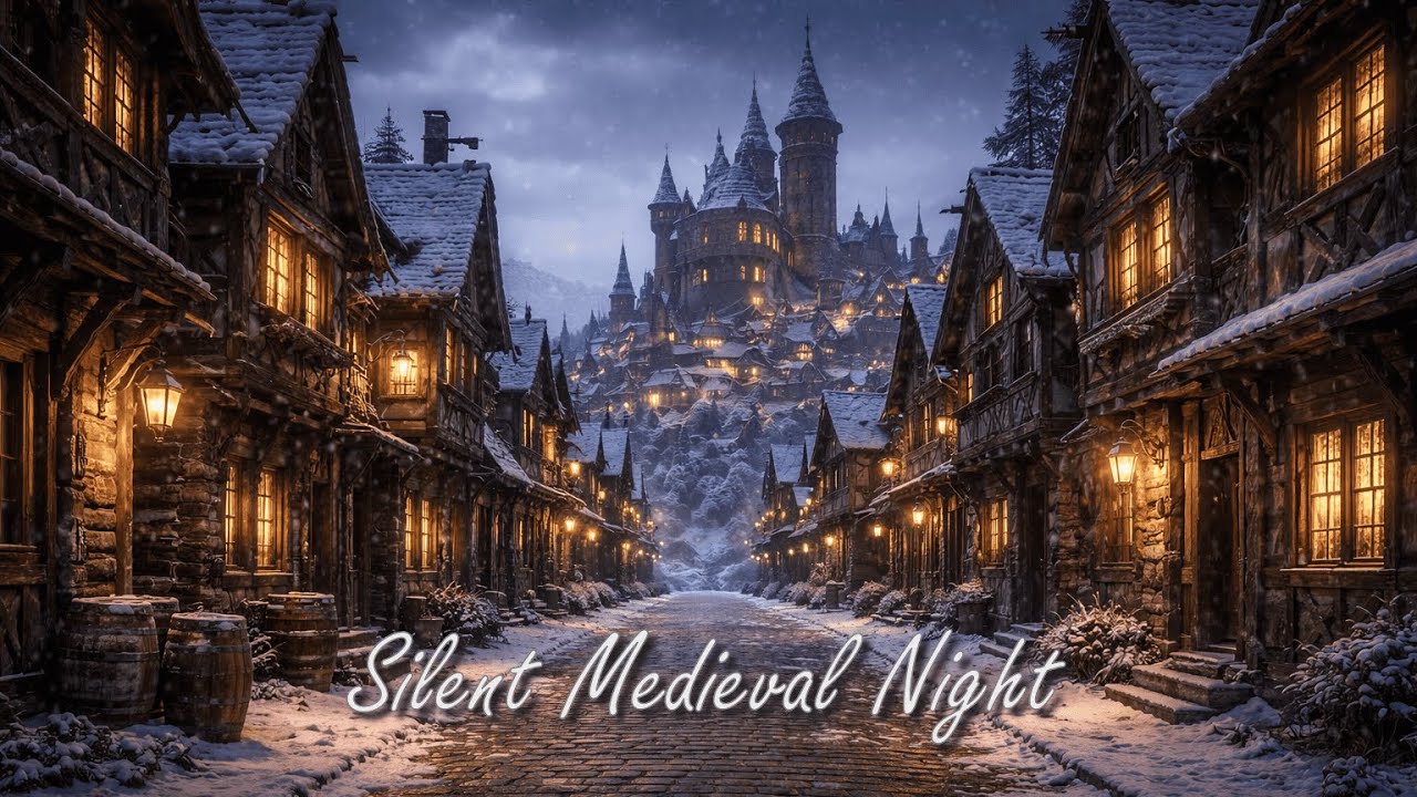 Silent Medieval Night — Calm Ambient Music for Relaxation, Focus & Peace