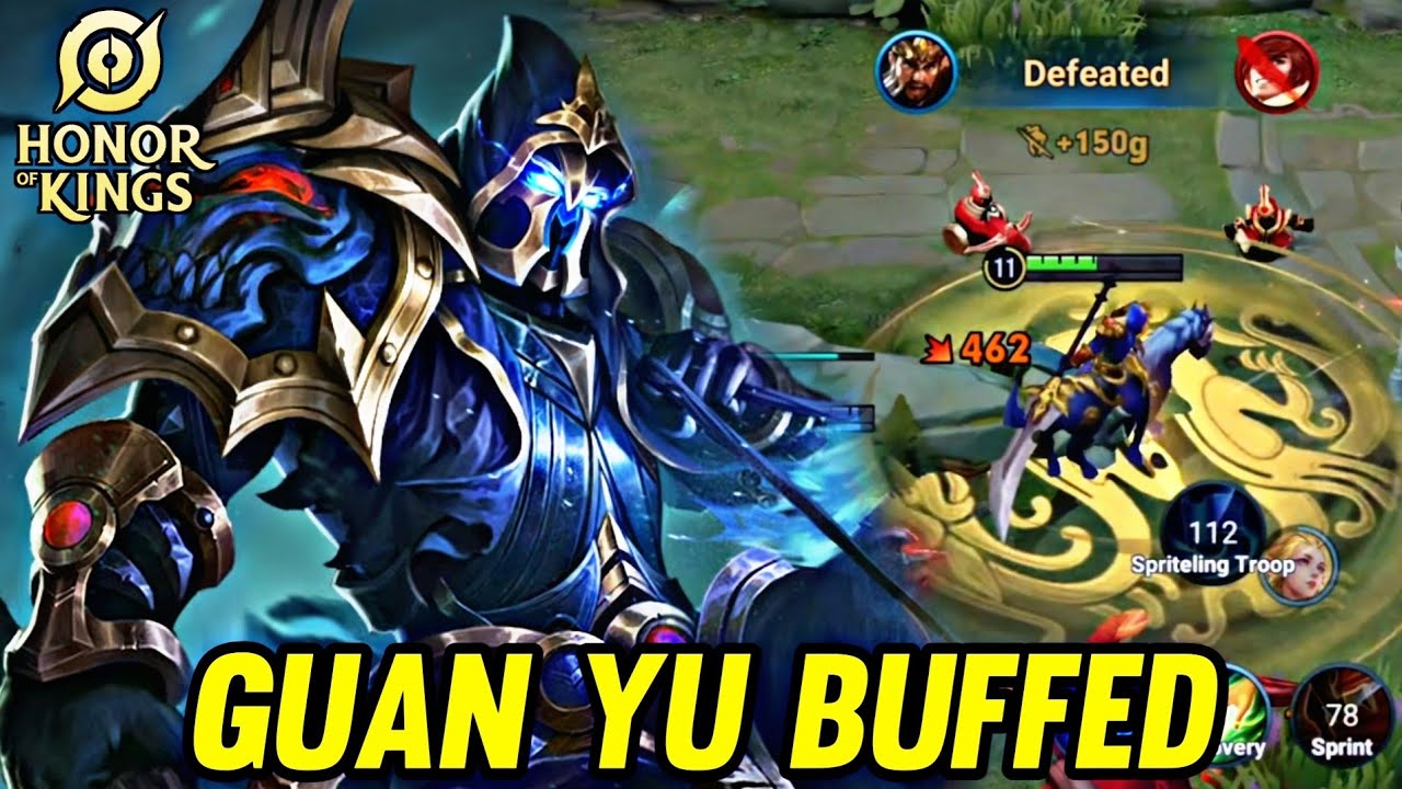HOK : GUAN YU BUFFED NEW PATCH - HONOR OF KINGS