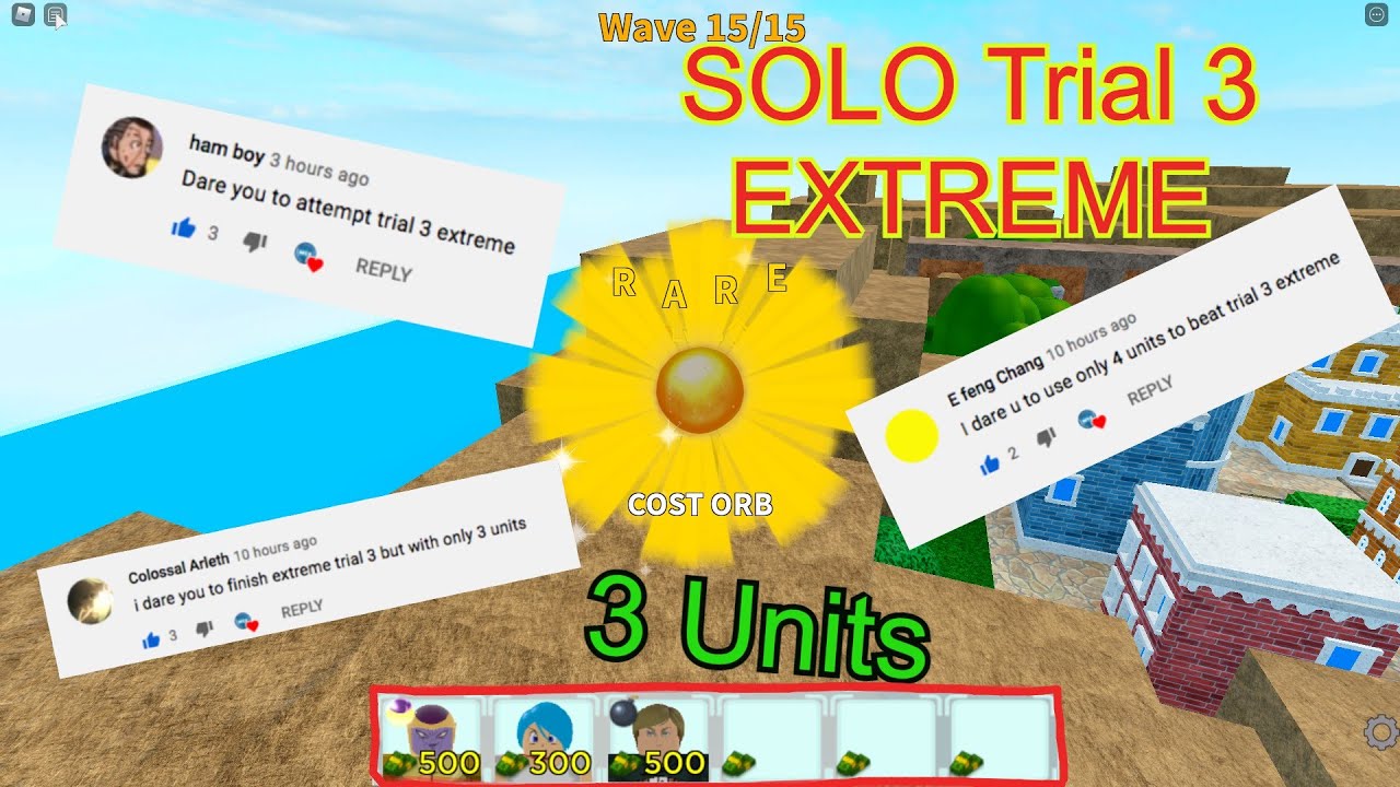 Noob To Pro (Day 19) - So I Did Your Dares... Solo Trial 3 EXTREME Using Only 3 Units?