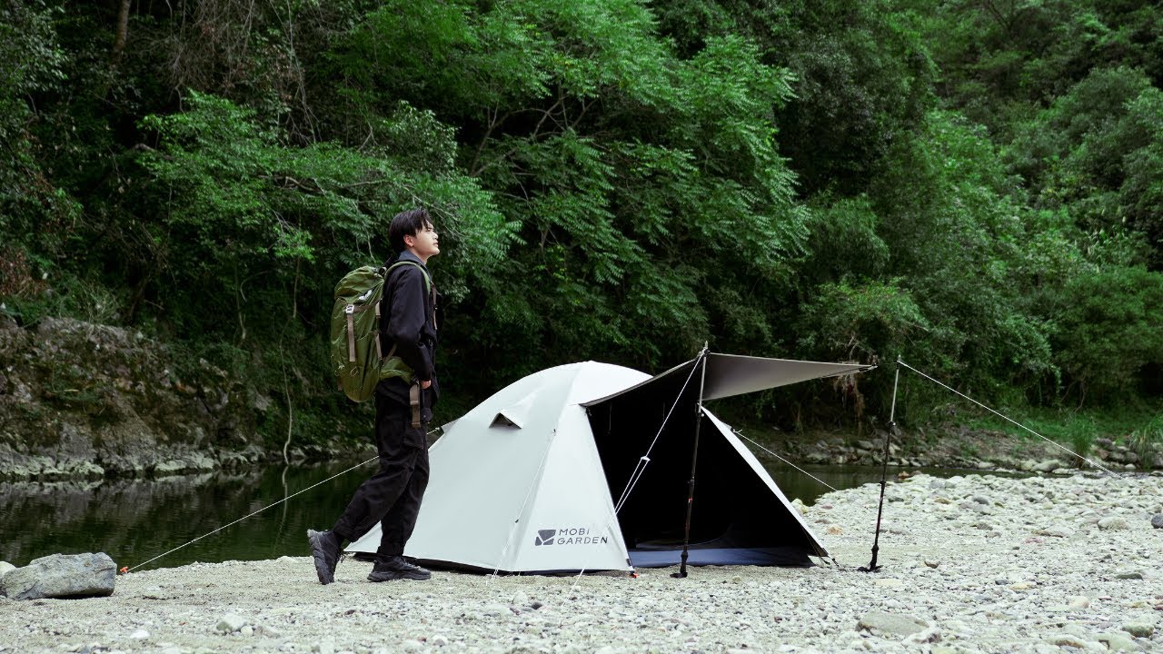 Sunny Vinyl Beginner Hiking Tent [ Mobi Garden ]