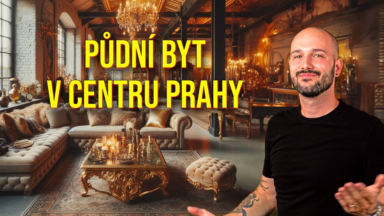 Prohlídka půdního bytu plného starožitností a uměleckých děl s terasou v historickém centru Prahy!!!