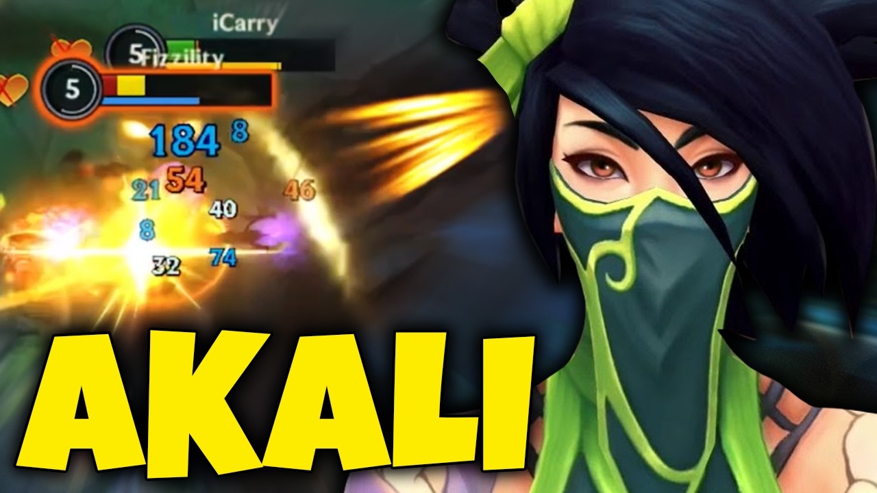 Wild Rift Akali Mid Lane Gameplay in Season 20 (Build & Runes)