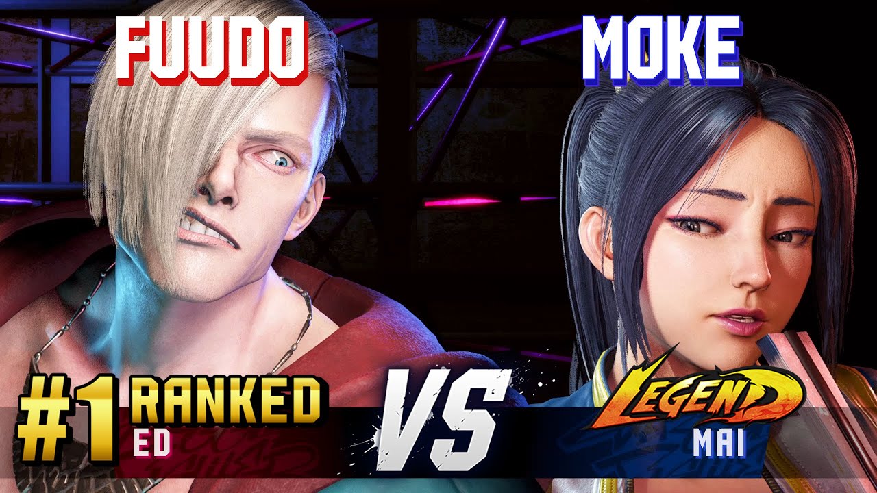 SF6 ▰ FUUDO (#1 Ranked Ed) vs MOKE (Mai) ▰ High Level Gameplay