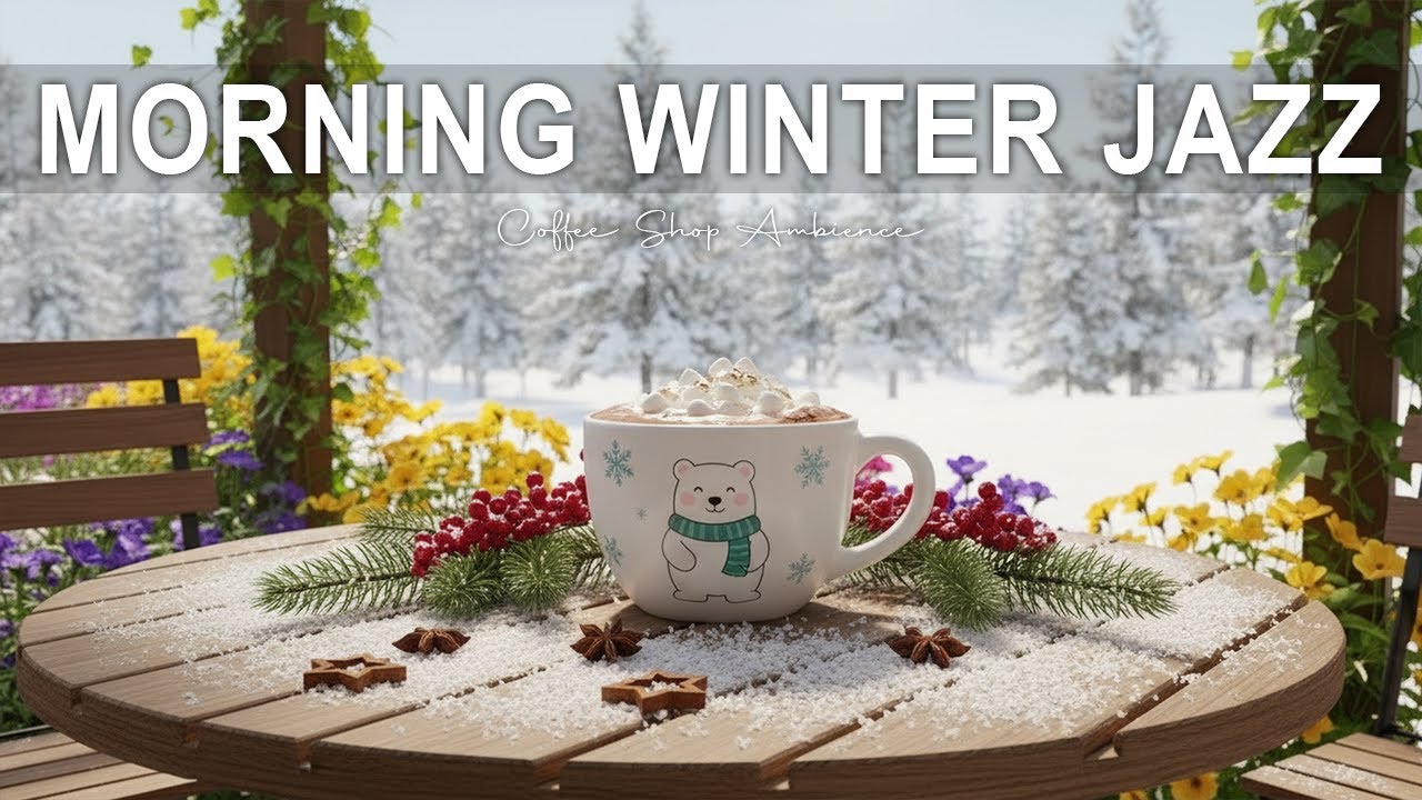 Morning Winter Jazz☕❄️ | Calm Roast Coffee – Cozy Winter Café Ambience