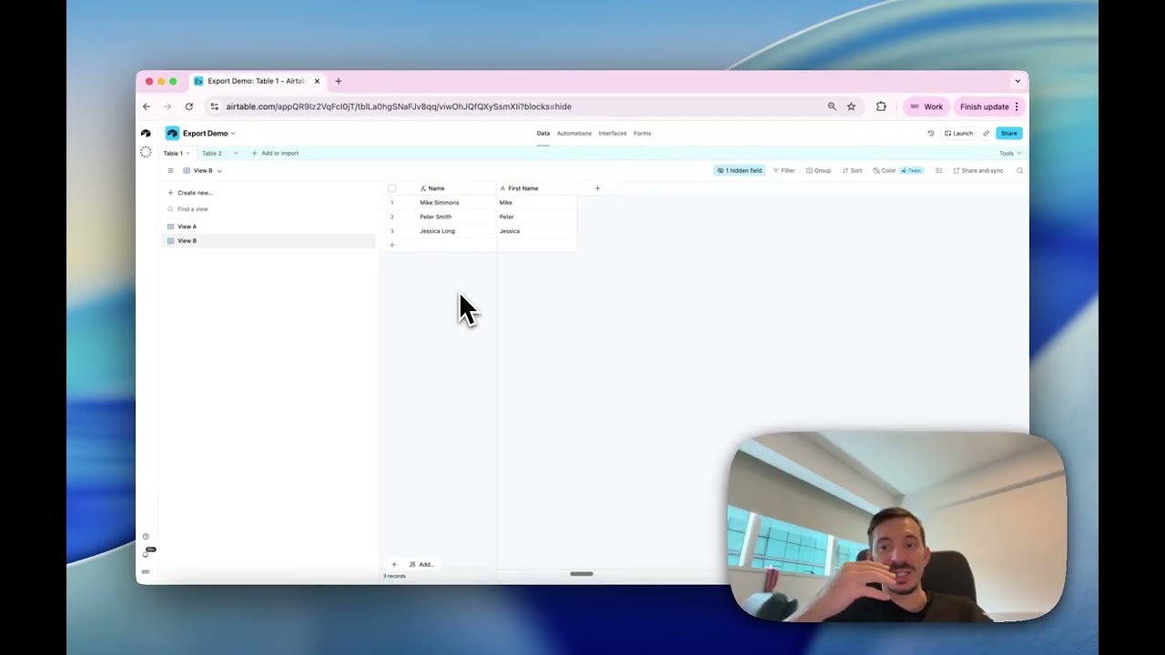 How to export data from Airtable (CSV)