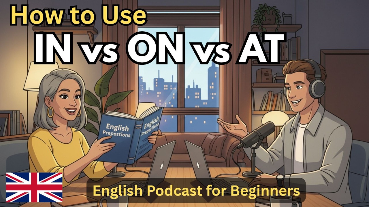 Stop Confusing IN, ON, and AT! Easy English Grammar Lesson for Beginners