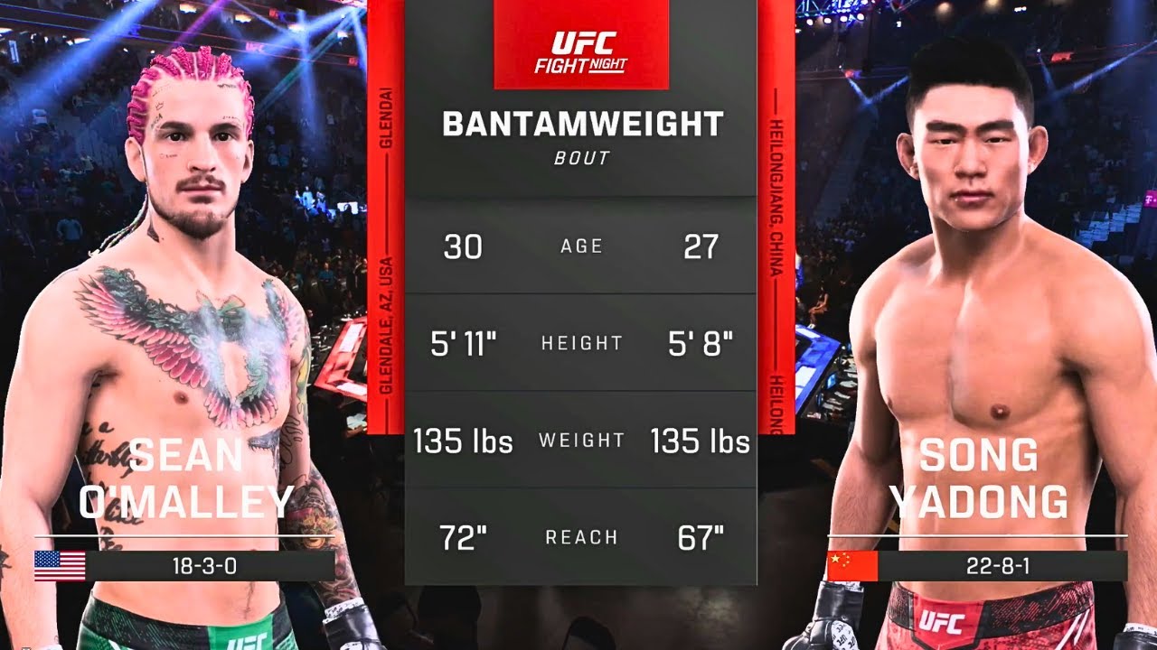 Sean O'Malley vs Song Yadong FULL FIGHT | UFC 5 AI Simulation Gameplay (CPU vs CPU)