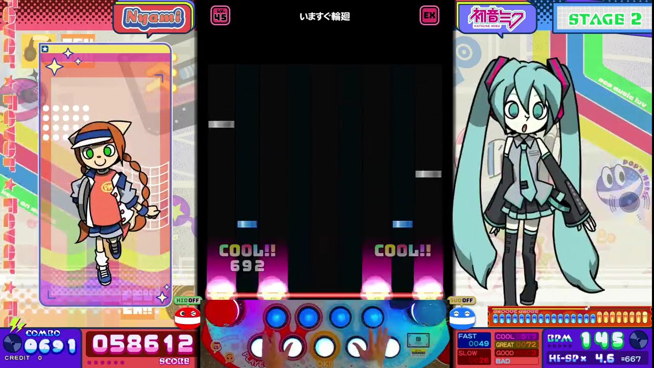 [pop'n music High☆Cheers!!]  いますぐ輪廻 EX 1Bad Clear
