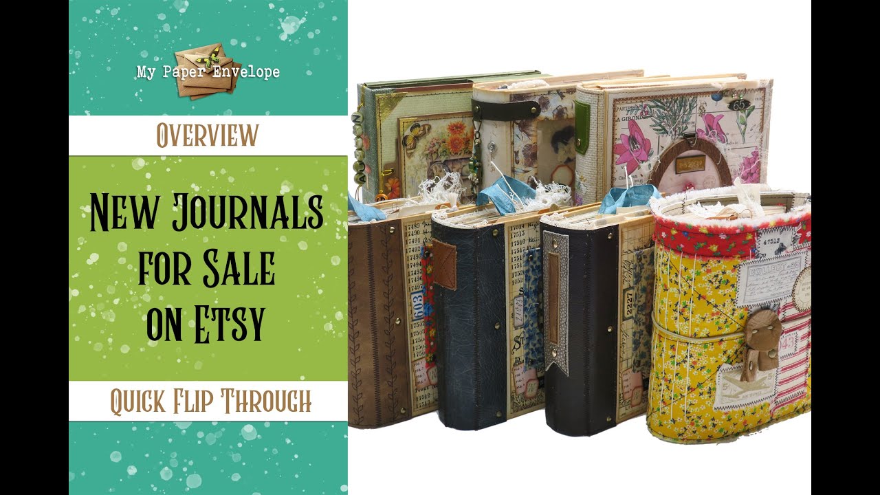 New Handmade Journals For Sale on Etsy - Overview