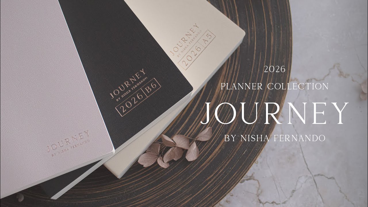 2026 JOURNEY PLANNER COLLECTION I By Nisha Fernando Designs