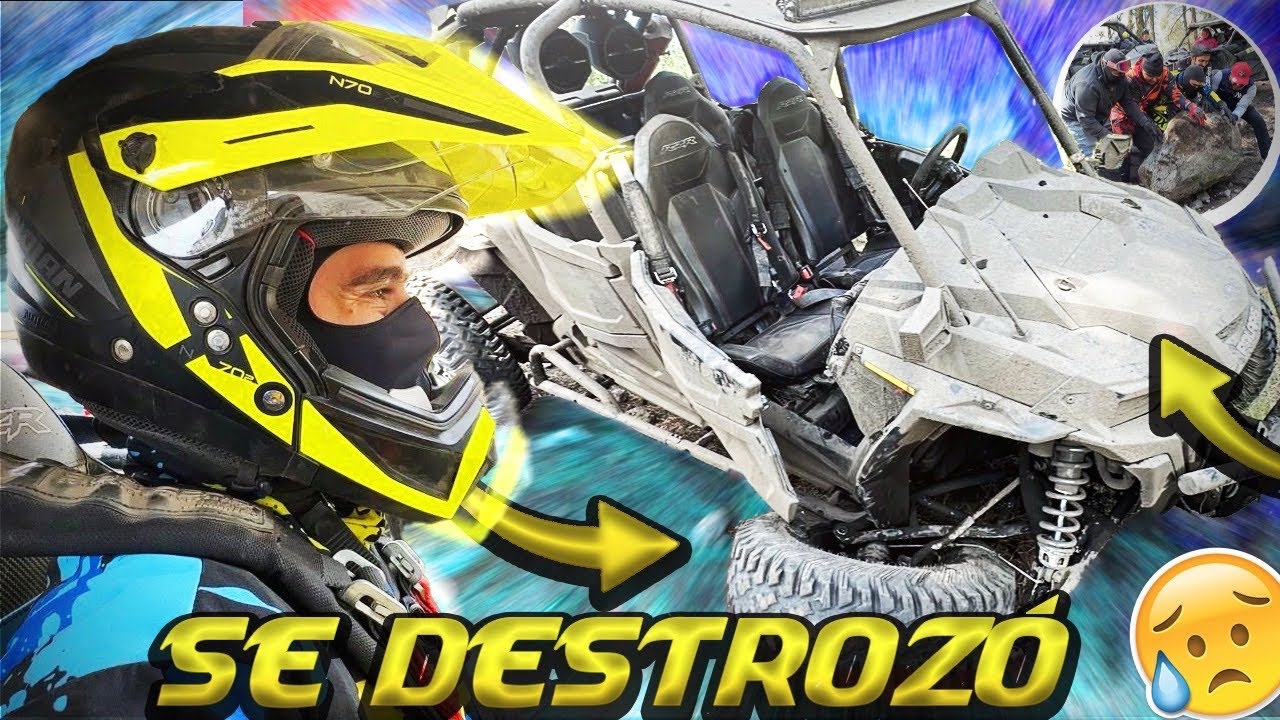 SE DESTROZÓ UN RZR CON UNA ROCA GIGANTE EN LA RUTA😰 | ManuelRivera11