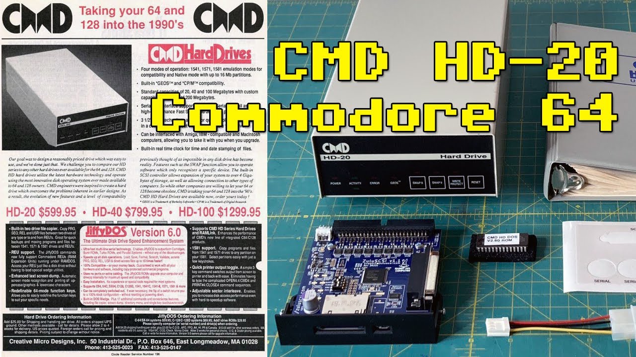 Exploring My Vintage Commodore 64 CMD HD-20 Hard Drive Upgrade!