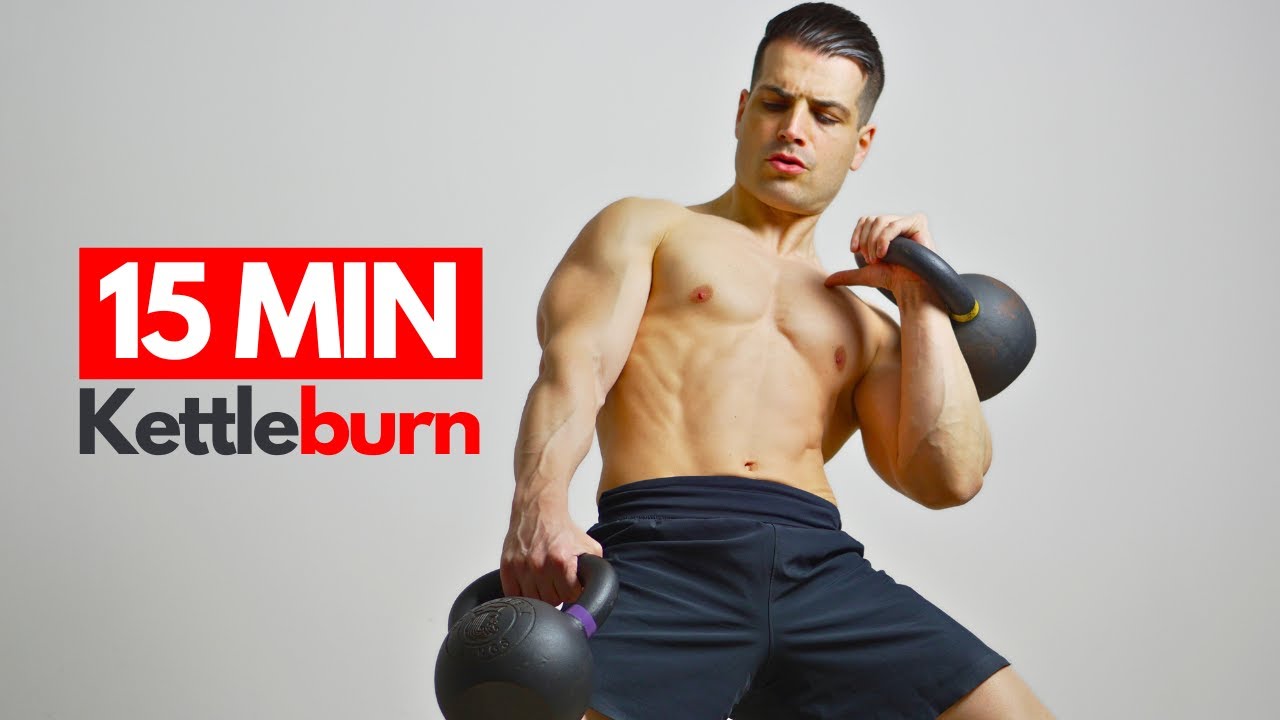 15 Min Kettlebell Workout – Full Body, No Repeat, 40s Work / 15s Rest | Intense & Compact