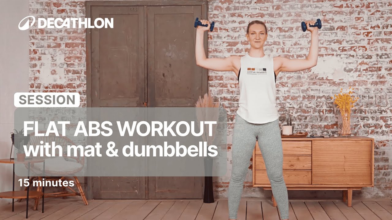 SESSION - Flat Abs Workout with Mini Band: 15 minutes 🏋 | Decathlon