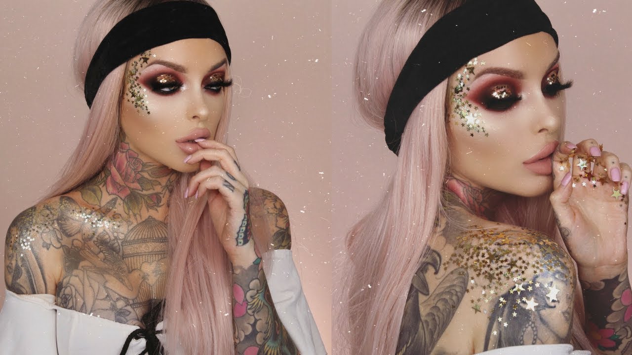 GLITTERY & GOLDEN FESTIVAL TUTORIAL | Belle Jorden