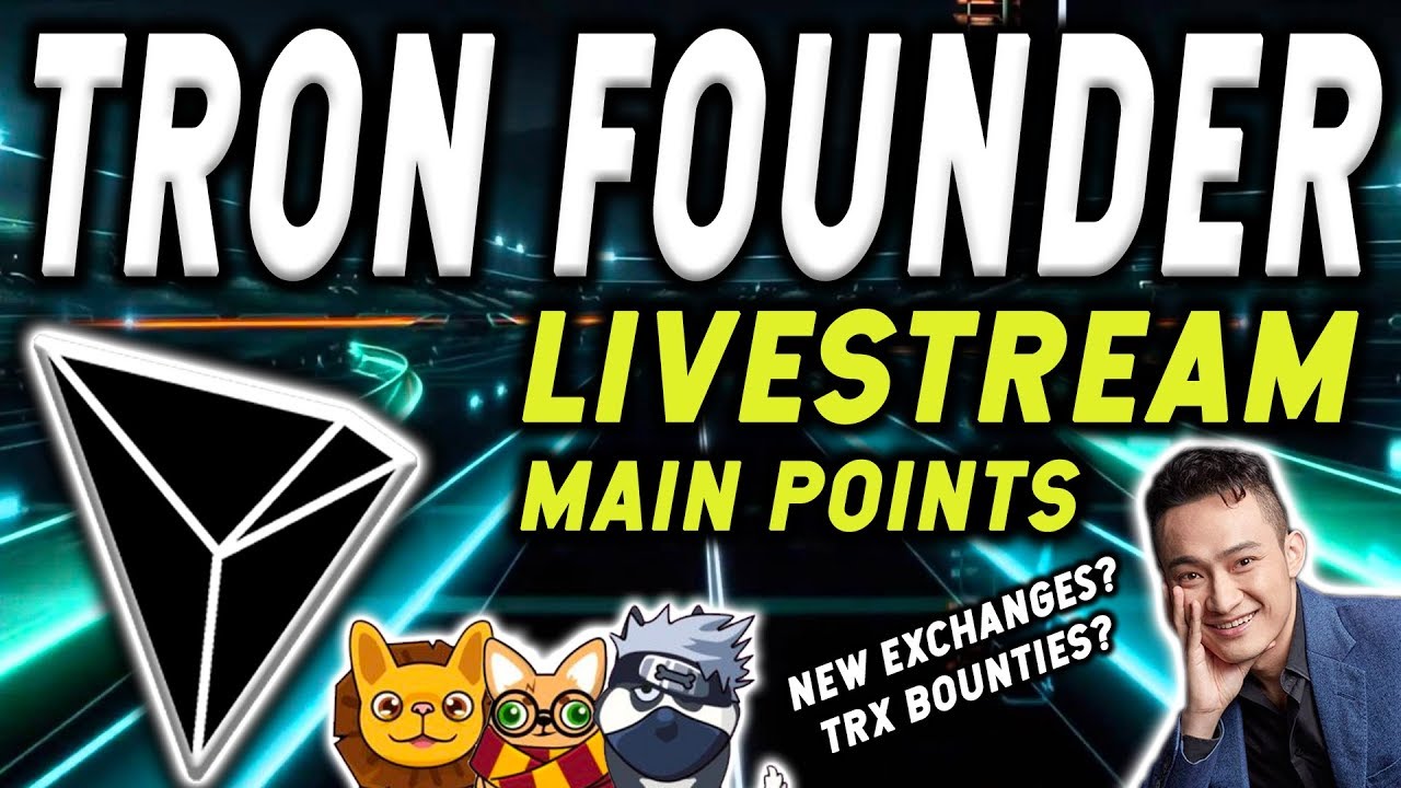 TRON (TRX) FOUNDER JUSTIN SUN'S JANUARY 31, 2018 LIVESTREAM HIGHLIGHTS | NETWORK BETA, TRON BOUNTIES