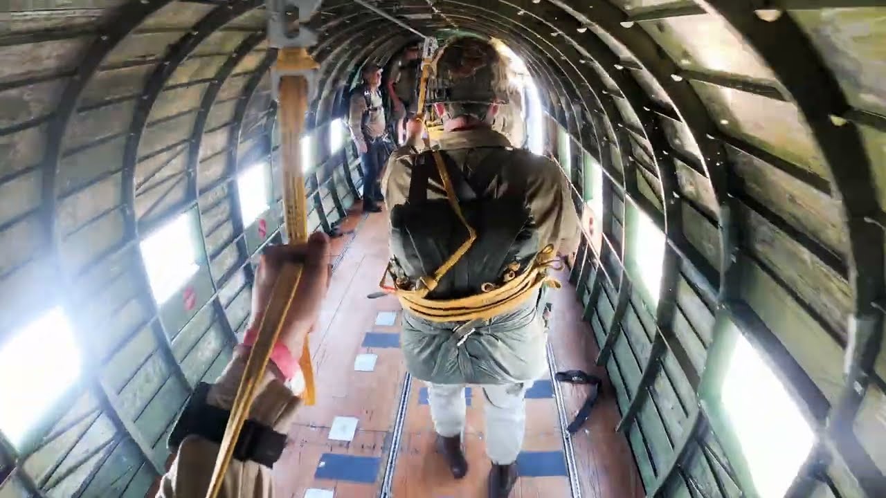 D-Day Conneaut 2025 Jump 2 C47 Placid Lassie