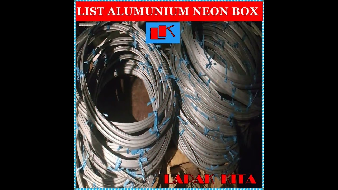 ROMO !! LIST ALUMUNIUM NEON BOX  ALUMUNIUM NEON BOX BULAT | Call/WA 0819 3003 1144