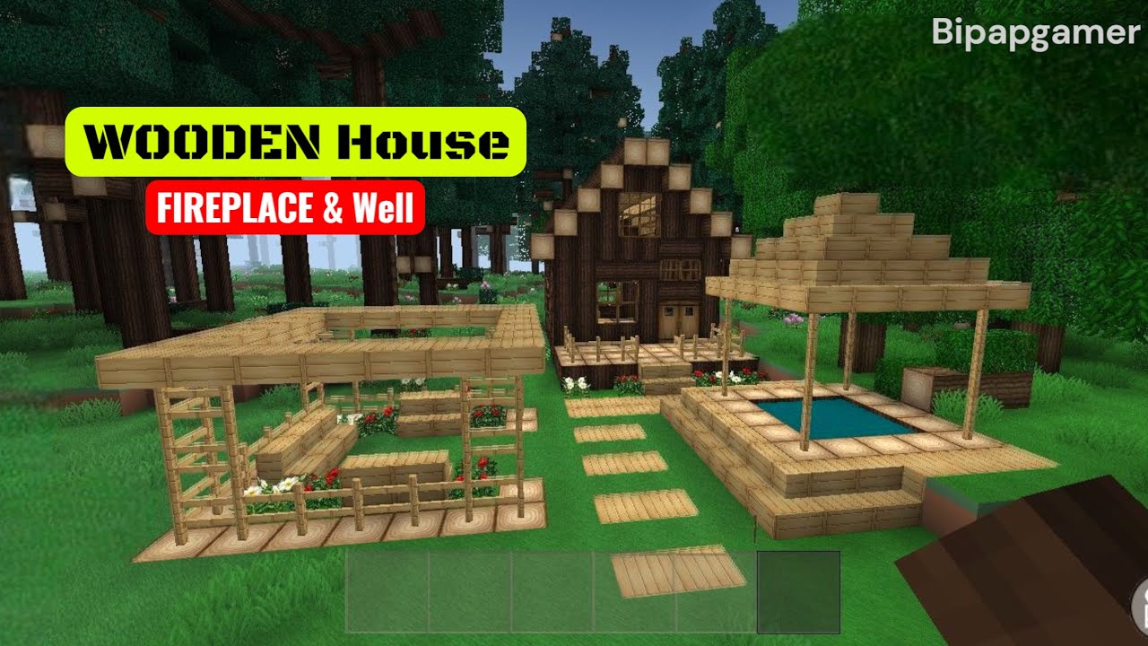 Mini block craft house | wooden house