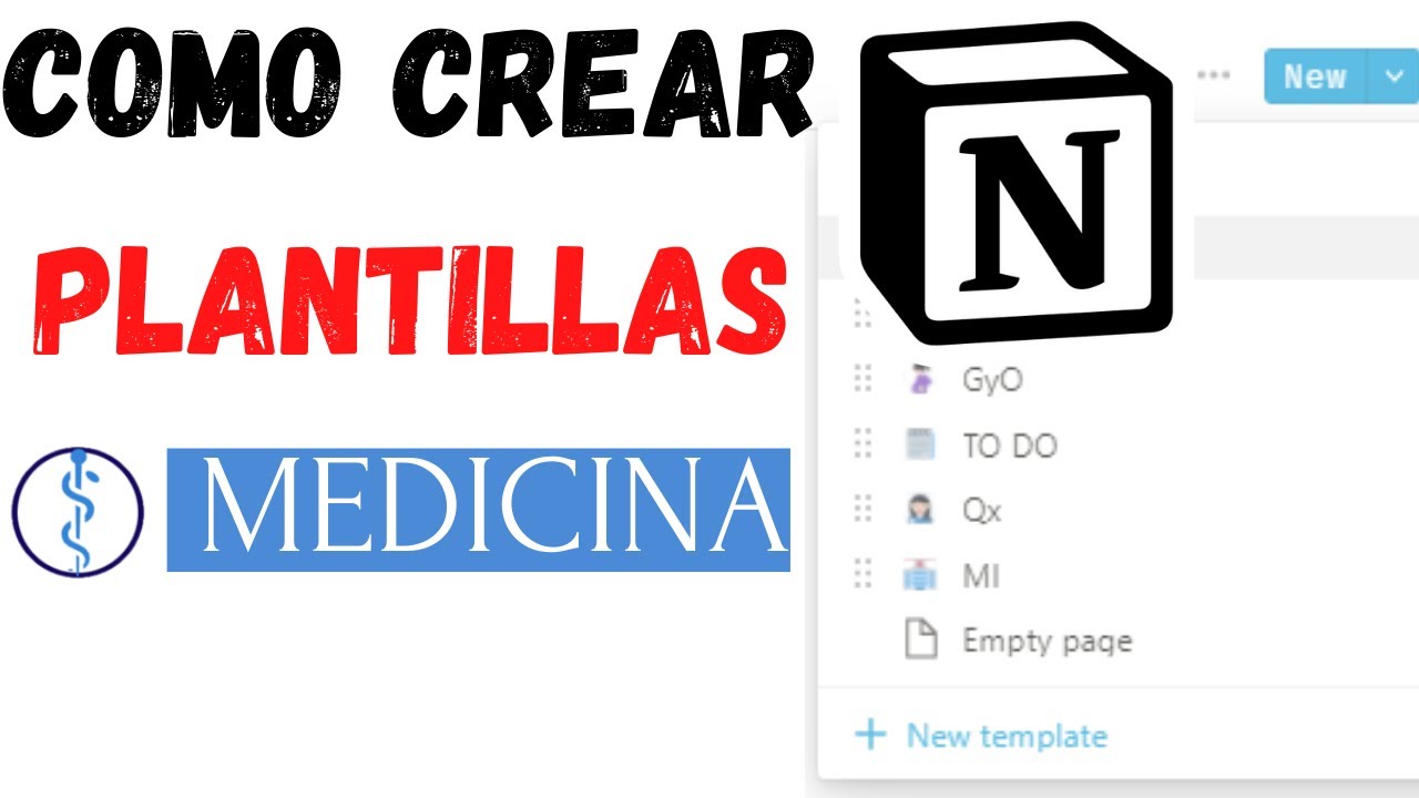 COMO CREAR PLANTILLAS EN NOTION - BASES Y PASOS // NOTION PARA MEDICINA