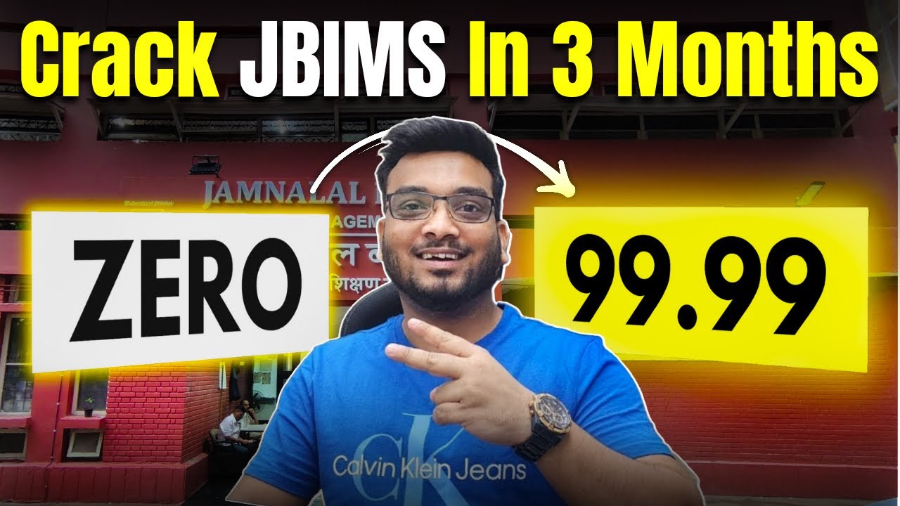 How to Crack JBIMS in 3 Months | MBA CET 2025 Preparation Strategy | Important Topics, Mocks