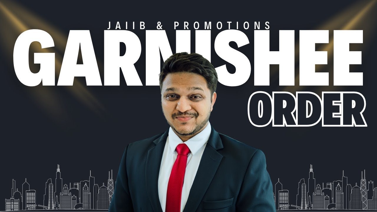 Garnishee order in detail | PPB JAIIB | Bank Promotion in Hindi