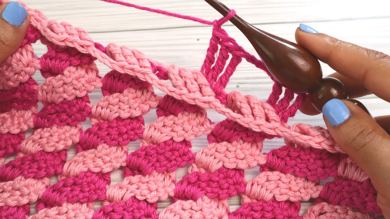 Cool & Unique Crochet Stitches: Interlocking Twist