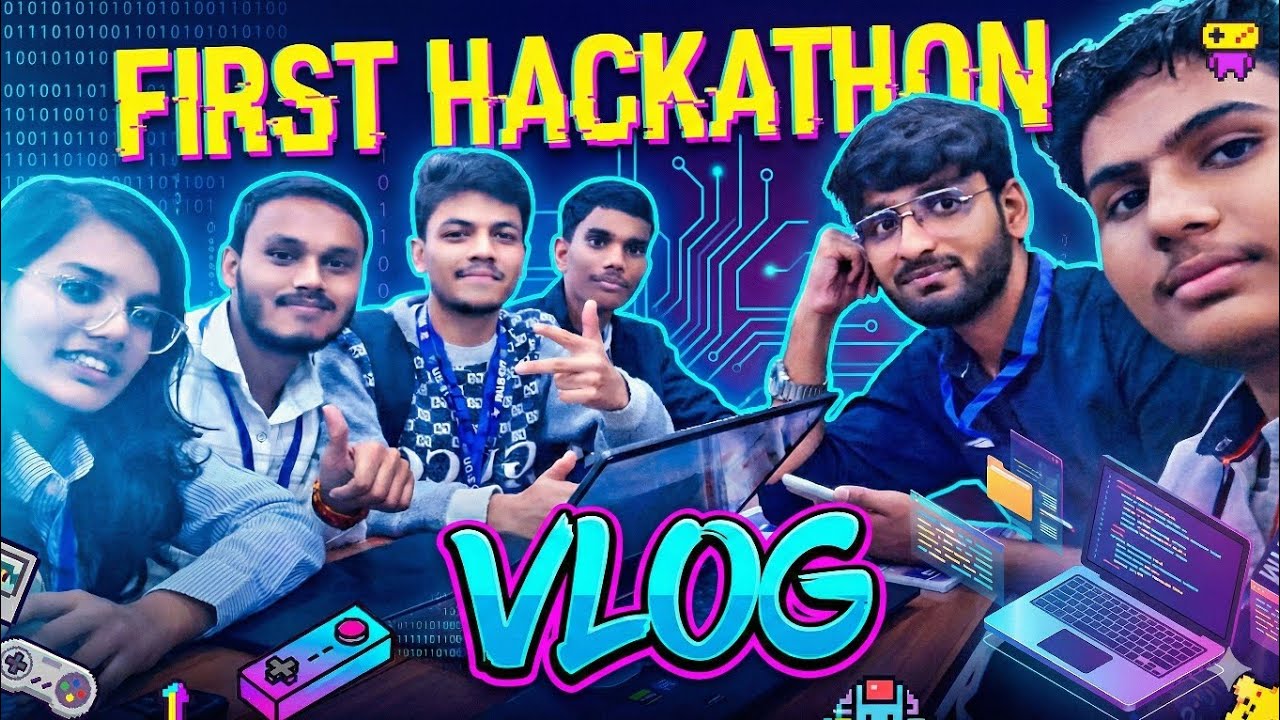 😱First Hackathon Experience! What Really Happens in College Hackathons 😳💻