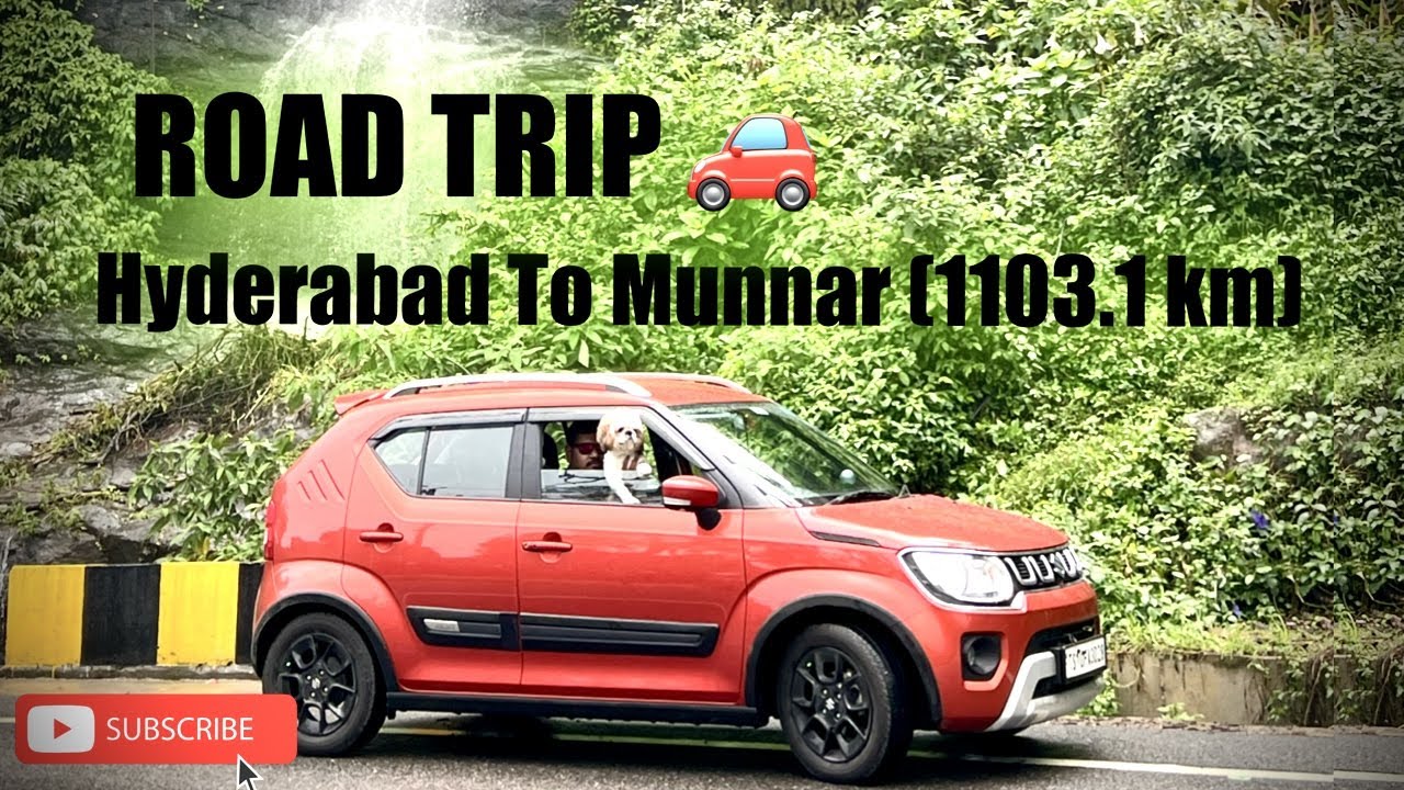 HYD to MUNNAR ROAD TRIP (1103 km) || Travelling with my Shih Tzu (CASPER) ||