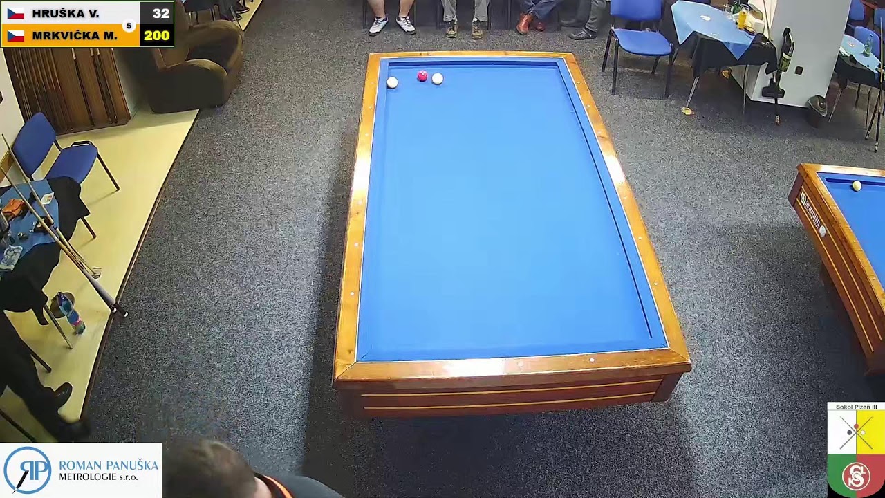 Czech league | Balkline 52/2 | D2 | 11th round | Vilém Hruška v Martin Mrkvička