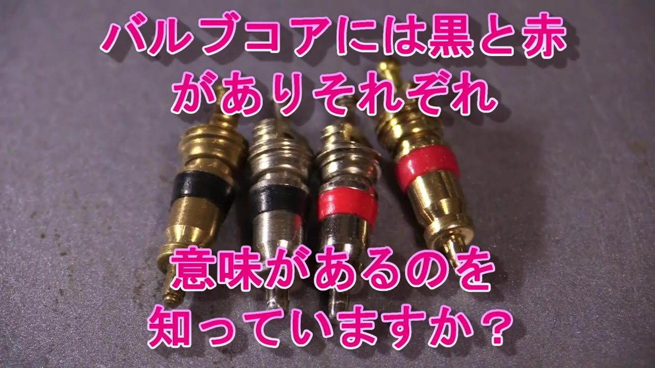 あなたはバルブコアの赤と黒の違い知っていますか？（緑もある）