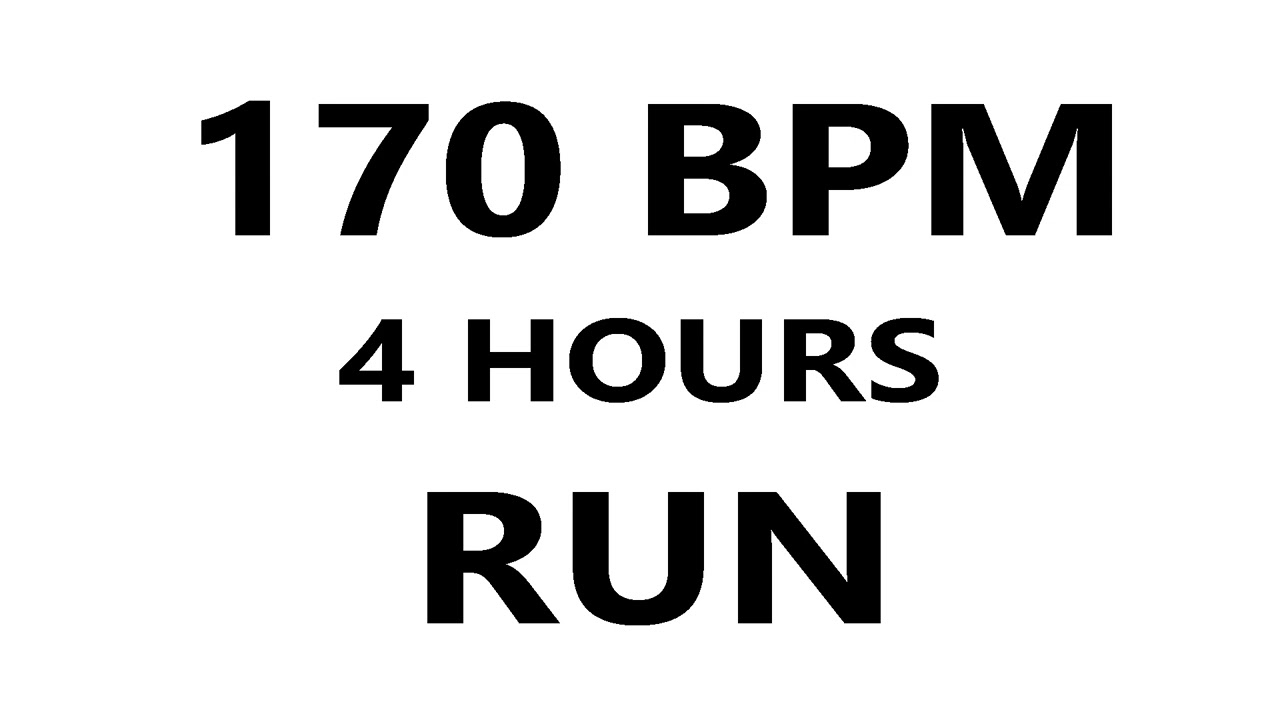 170 BPM | Metronome for running | 4 hours |