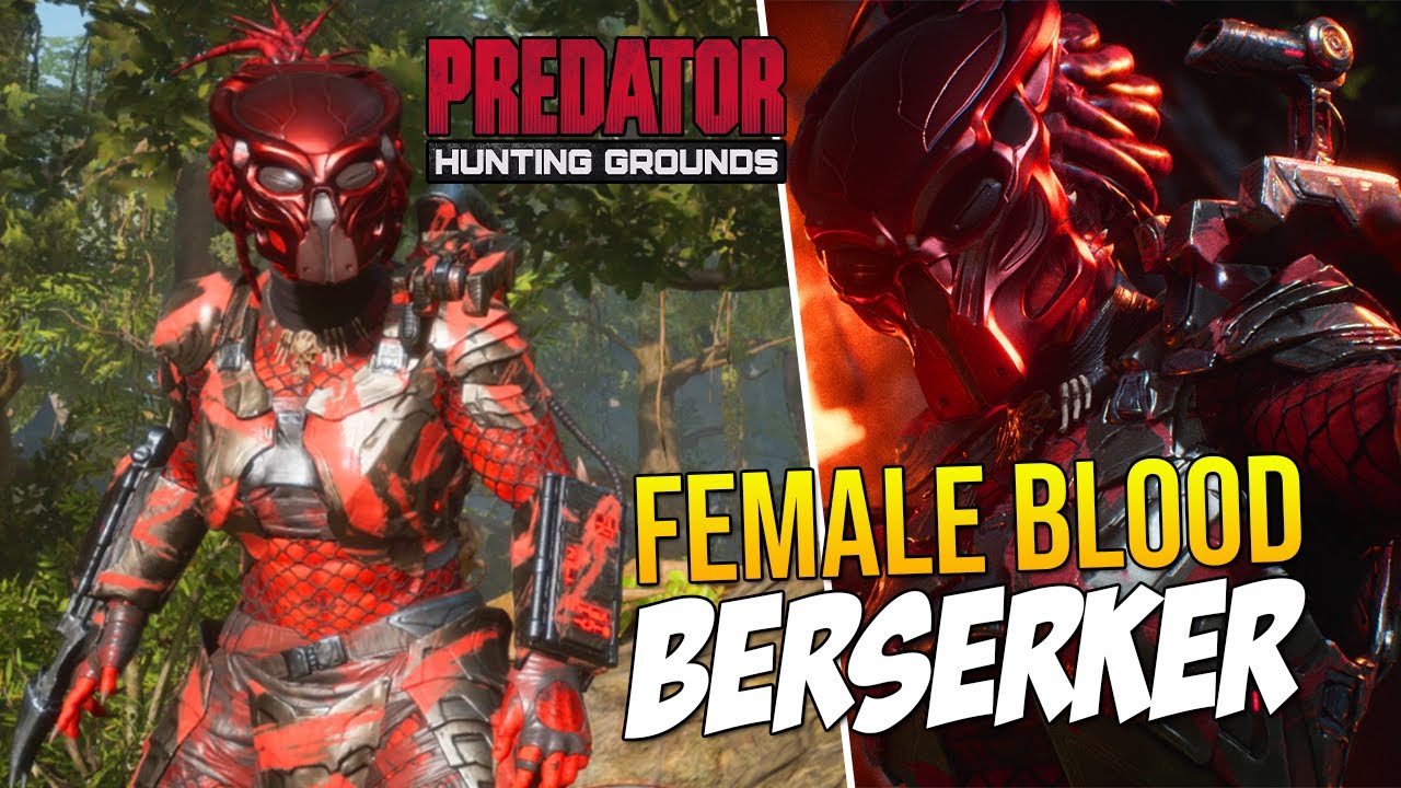 FEMALE BLOOD BERSERKER! Predator Hunting Grounds Female Predator 