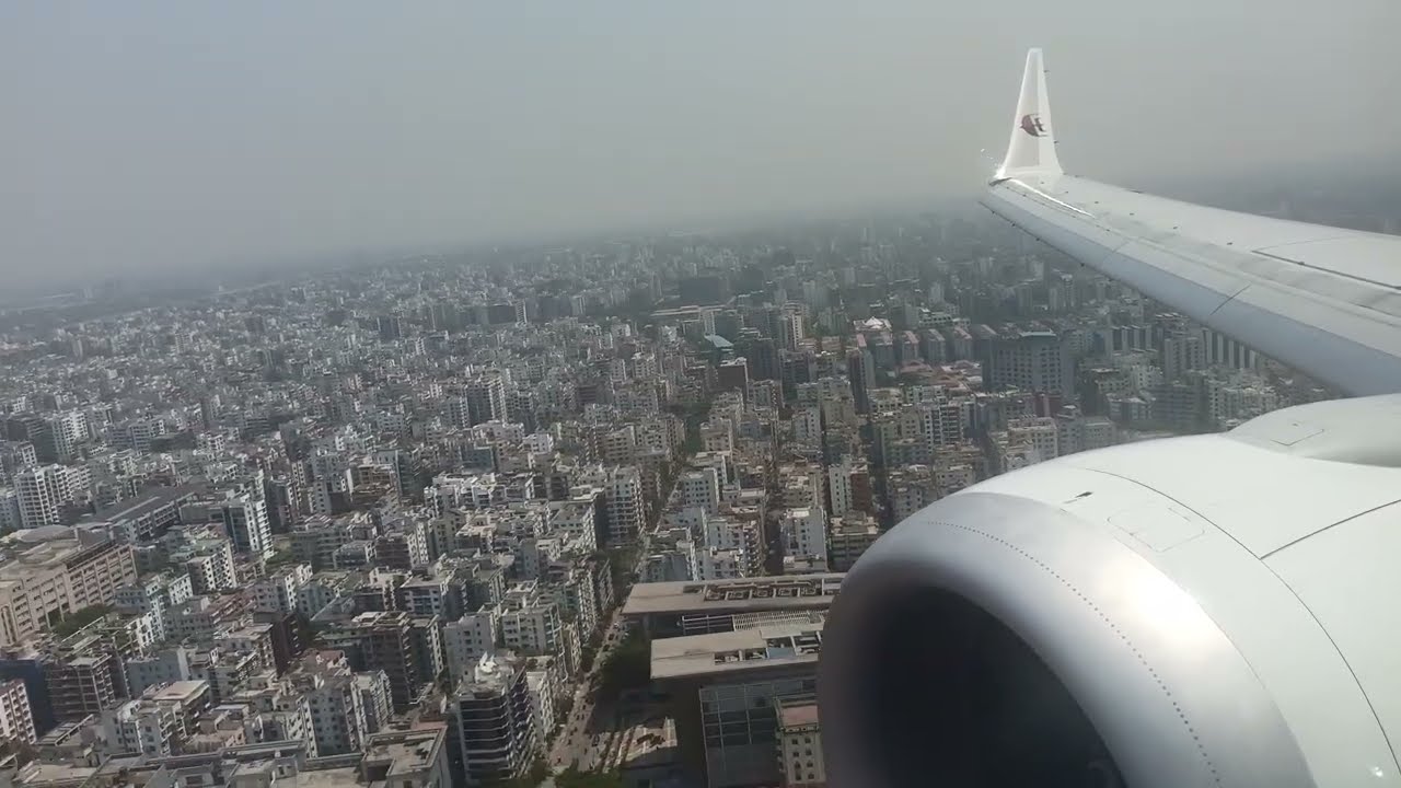 MALAYSIA AIRLINES Boeing 737 MAX 8 Runway 32 Landing in Dhaka.