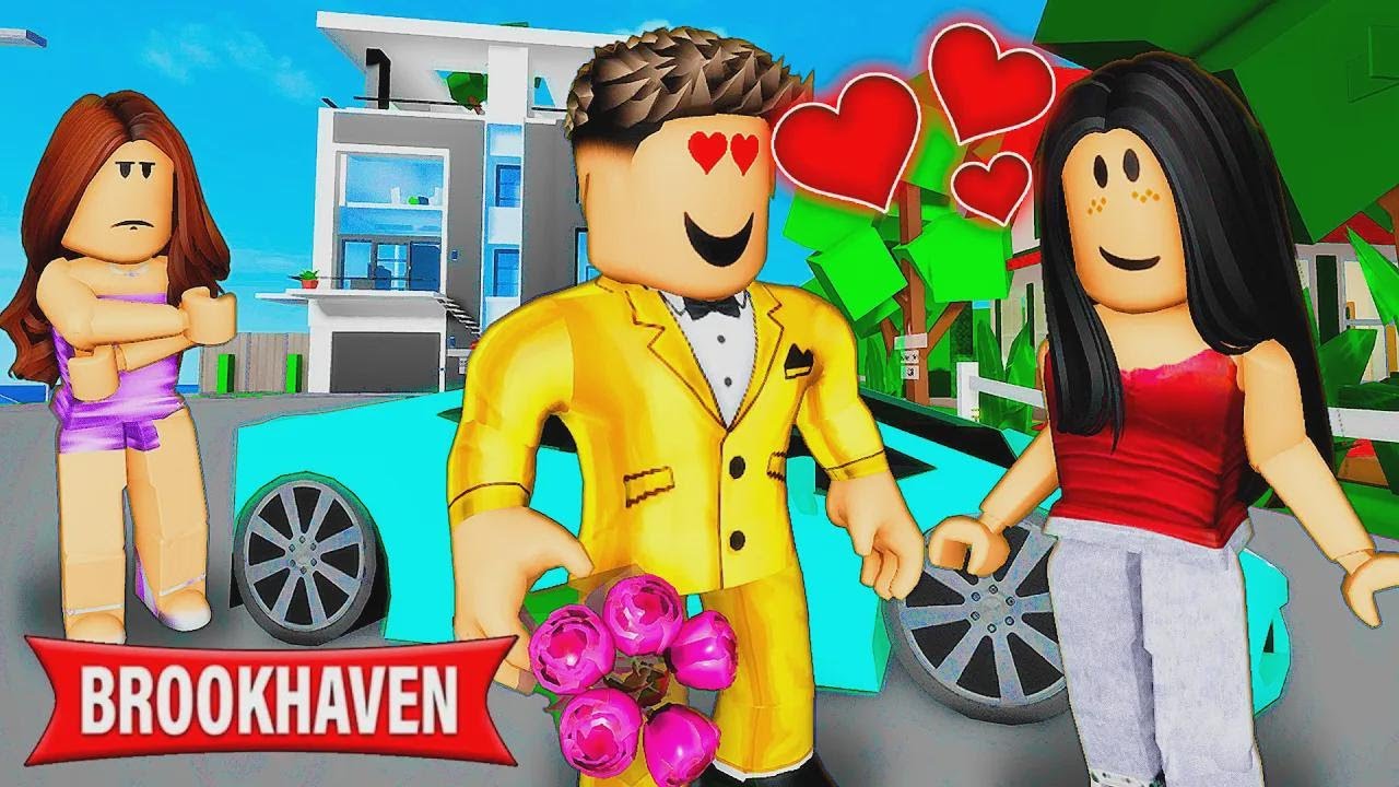 Le voisin riche craque pour la fille modeste ! | Histoires Brookhaven RP | Roblox