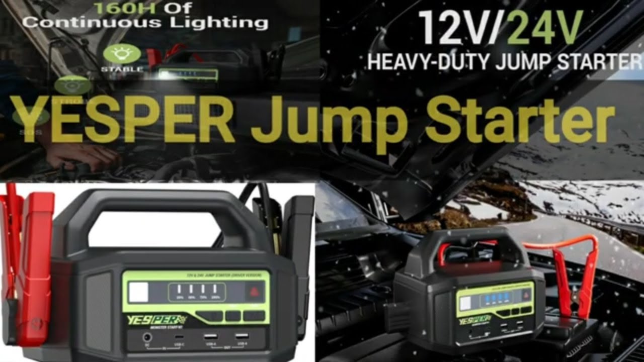 YESPER 12V/24V Car Jump Starter || Unbox Review