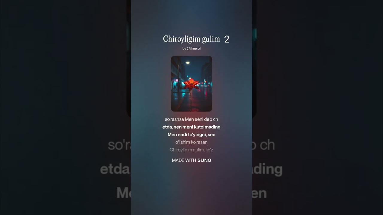 Chiroyligim gulim 2