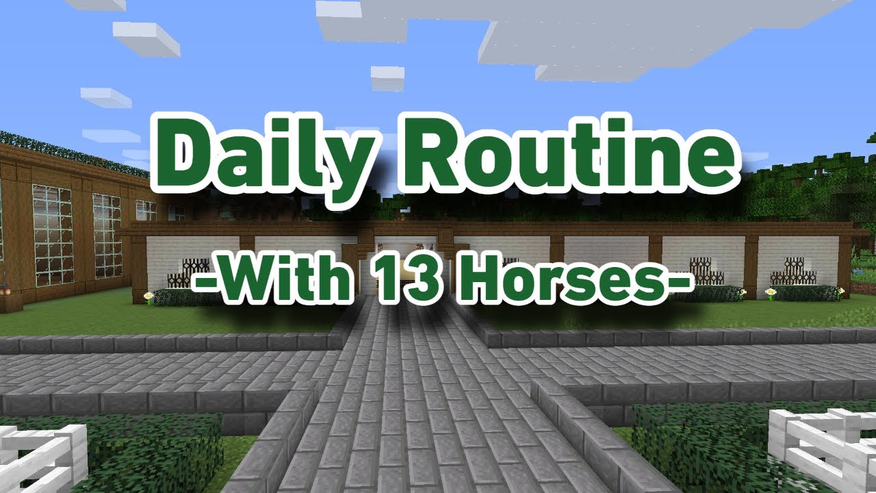 What I do In A Day With 13 Horses!! | SWEM | RRP | Barn Vlog | Minecraft |