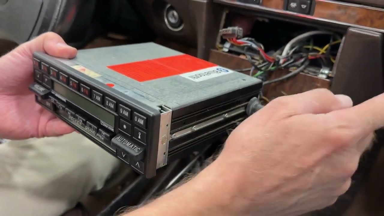 R107 1987 Mercedes Benz 560SL Radio removal instructional video