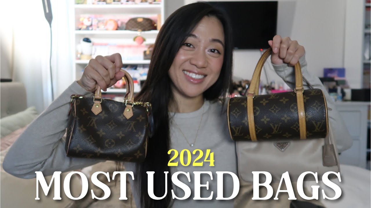 RECAP MY MOST USED BAGS 2024 | Loewe, Louis Vuitton, Celine, and Fendi
