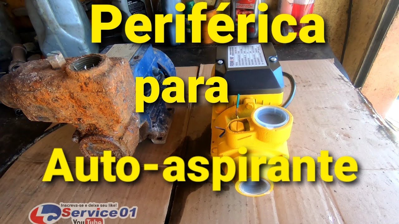 #Bombaferrari #Bombaperiferica #Autoaspirante Como transformar  bomba periférica em auto-aspirante