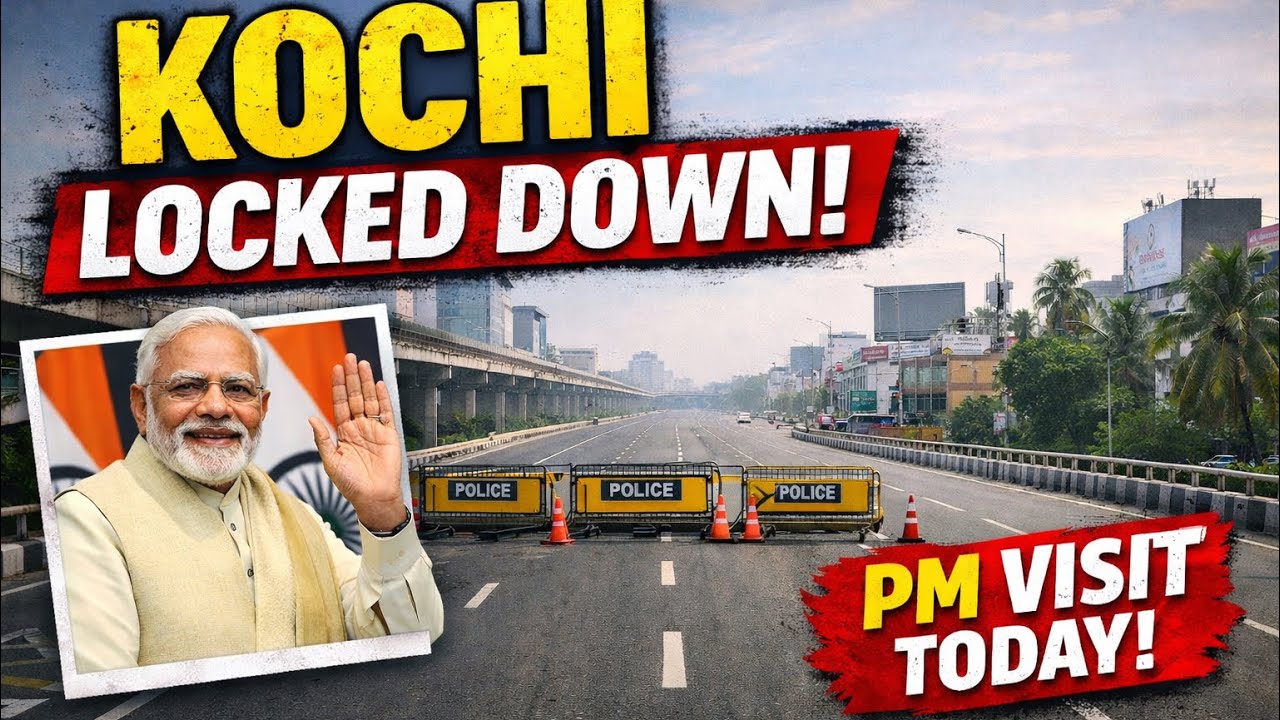 No Traffic in Kochi ? I’ve Never Seen Kochi Like This… Empty Roads Because of PM!”