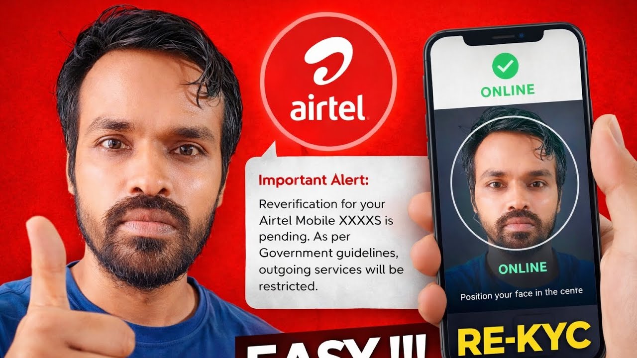 Airtel SIM Re-Verification process hindi | Airtel Re-verification Kaise kare | SIM Re-Verification