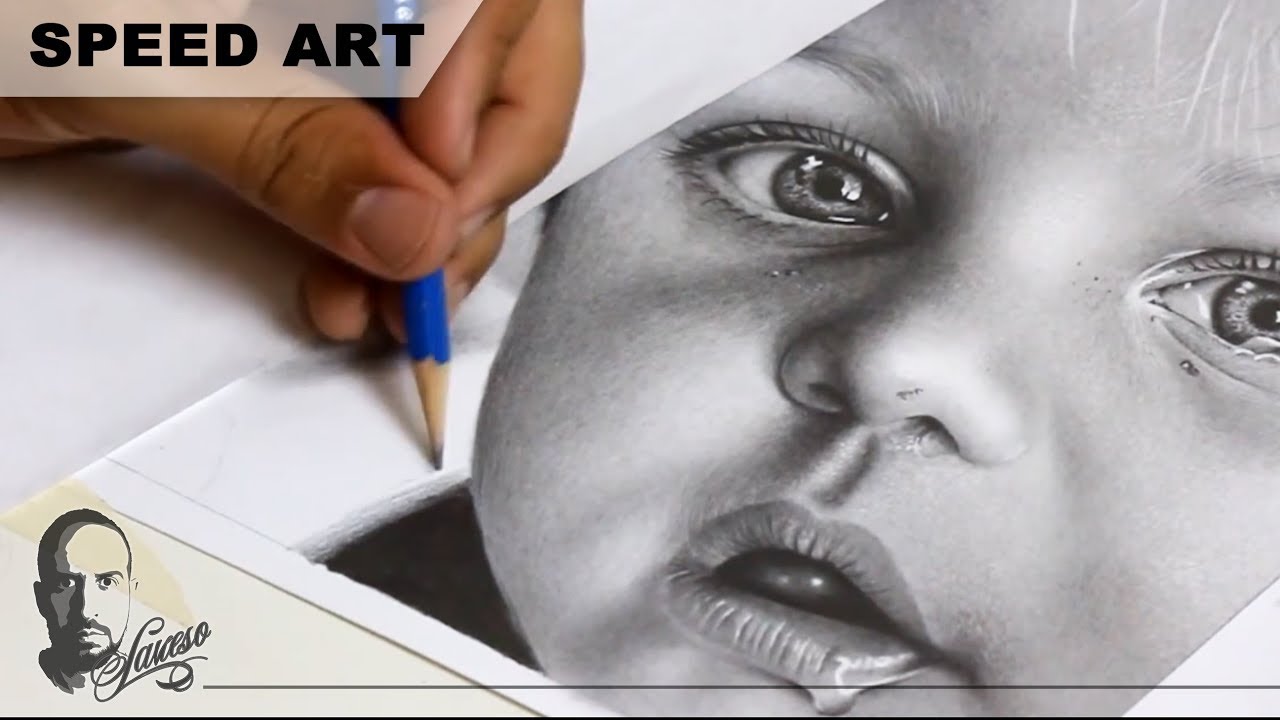 Desenhando um rosto infantil - Charles Laveso
