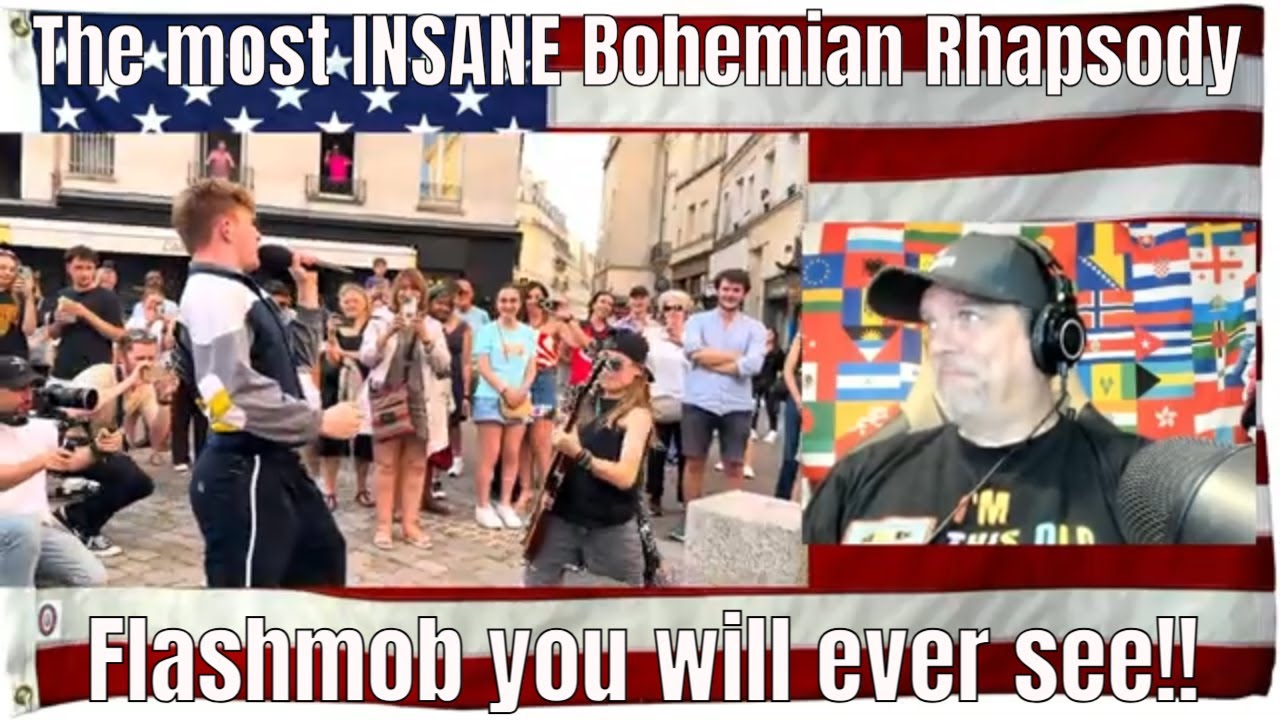 The most INSANE Bohemian Rhapsody Flashmob you will ever see!! - REACTION