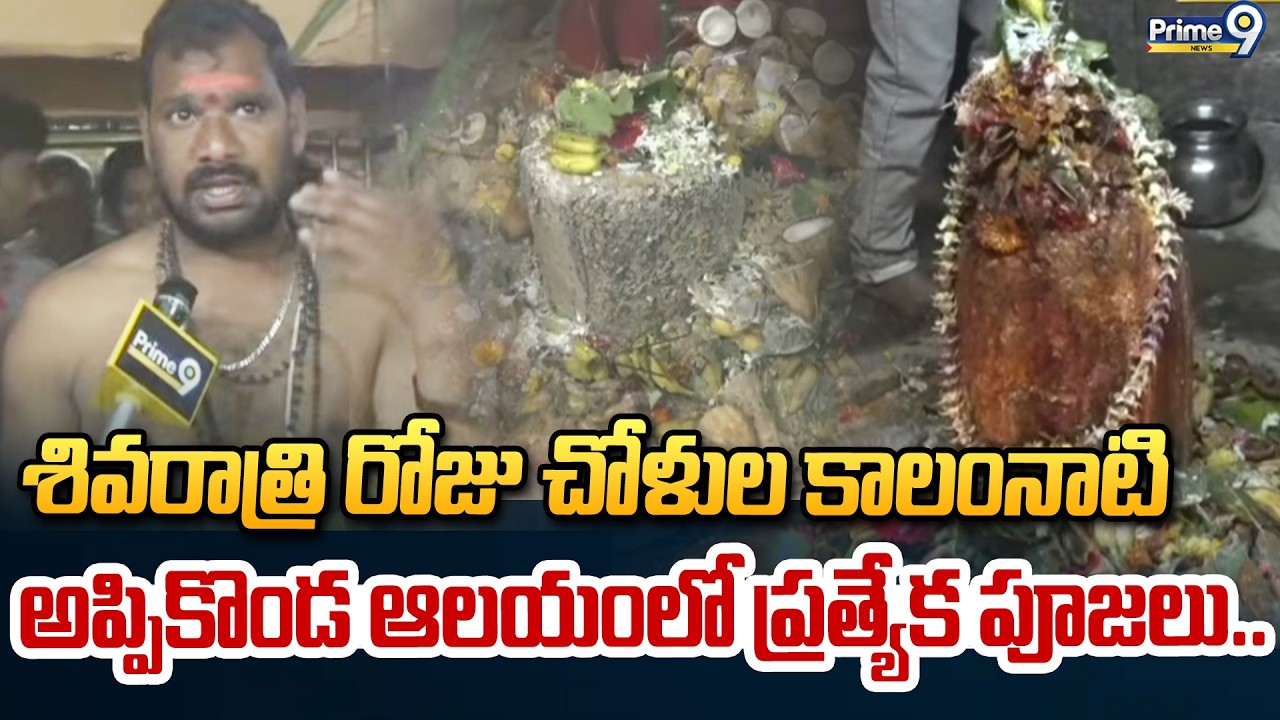 శివరాత్రి రోజు చోళుల కాలంనాటి అప్పికొండ ఆలయంలో ప్రత్యేక పూజలు.. | Shivratri | Prime9 News