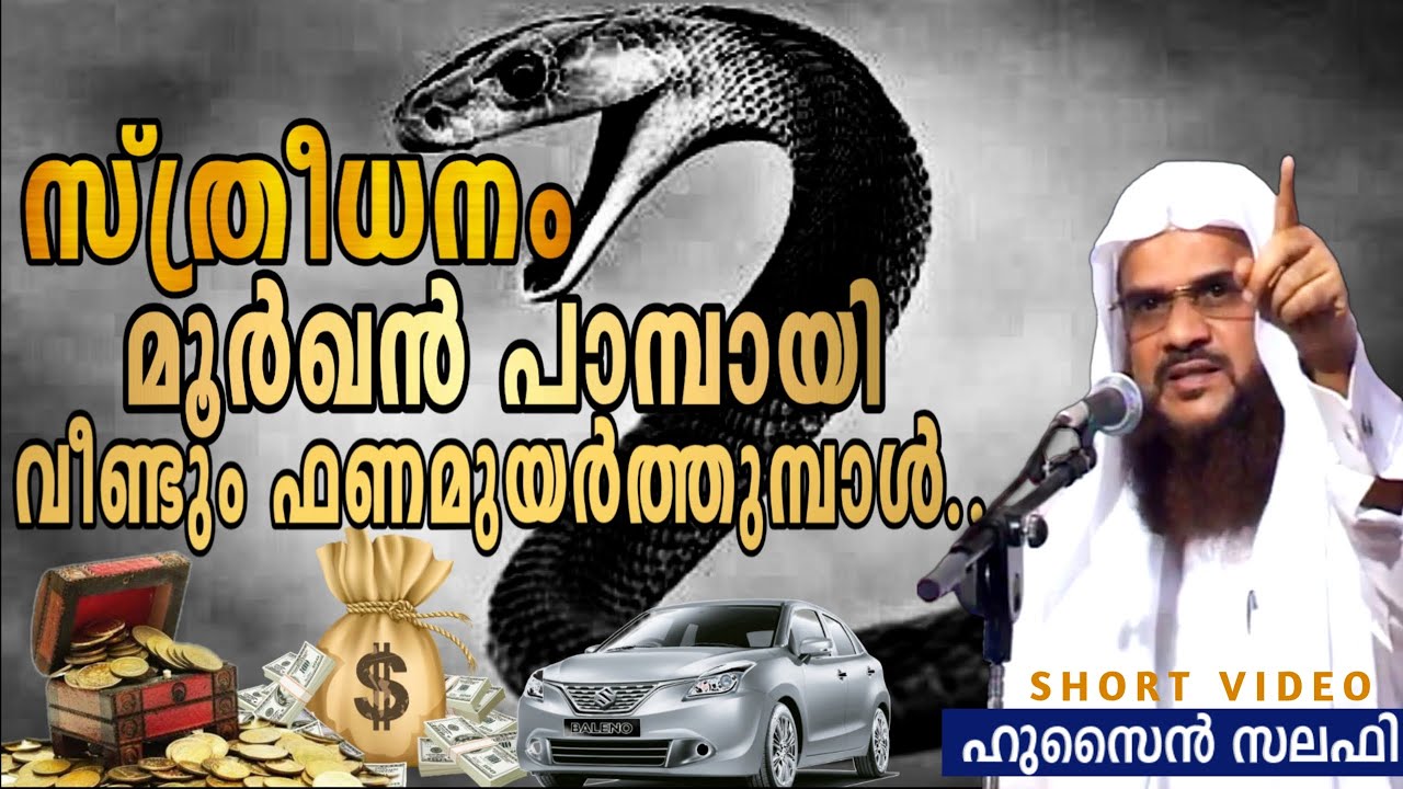സ്ത്രീധനം മൂർഖൻ പാമ്പായി വീണ്ടും ഫണമുയർത്തുമ്പാൾ.. Sthreedhanam | Hussain Salafi | Mathaprasangam