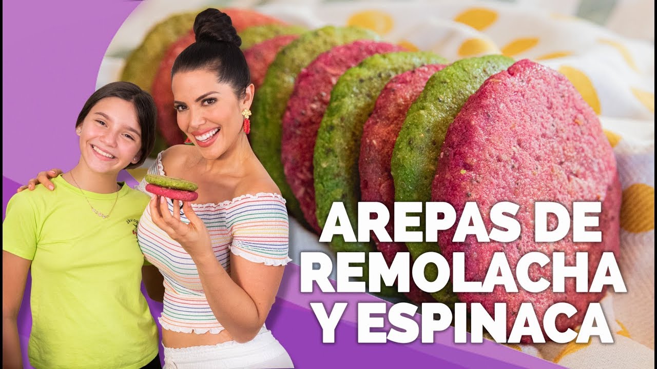 AREPAS DE REMOLACHA Y ESPINACAS