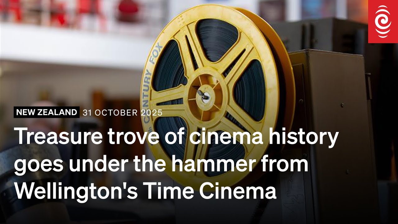 Treasure trove of cinema history goes under the hammer from Wellington's Time Cinema | RNZ
